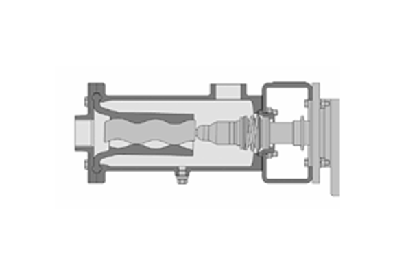 Насос серии BW схема в разрезе